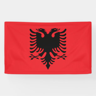 Albanian flag banner