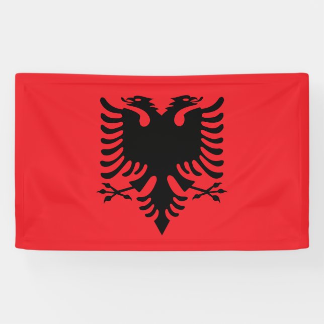 Albanian flag banner (Horizontal)