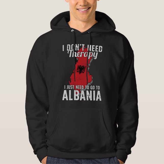 Albanian Flag I Albania Flag I Vacation Gift I Alb Hoodie (Front)