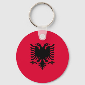 Albanian Flag Key Ring