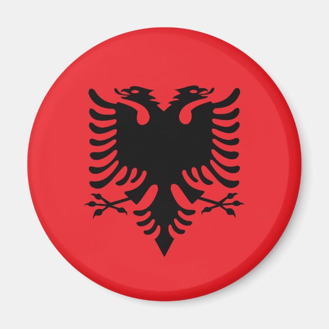 Albanian flag magnet (Front)