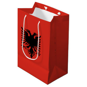 Albanian flag medium gift bag