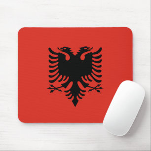 Albanian flag mouse pad