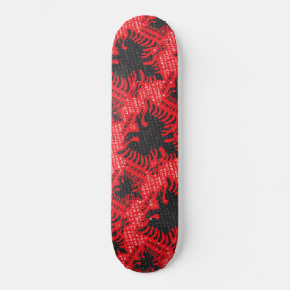 Albanian flag pattern 2 skateboard