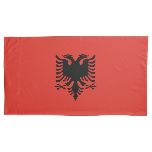 Albanian flag pillowcase (Front)