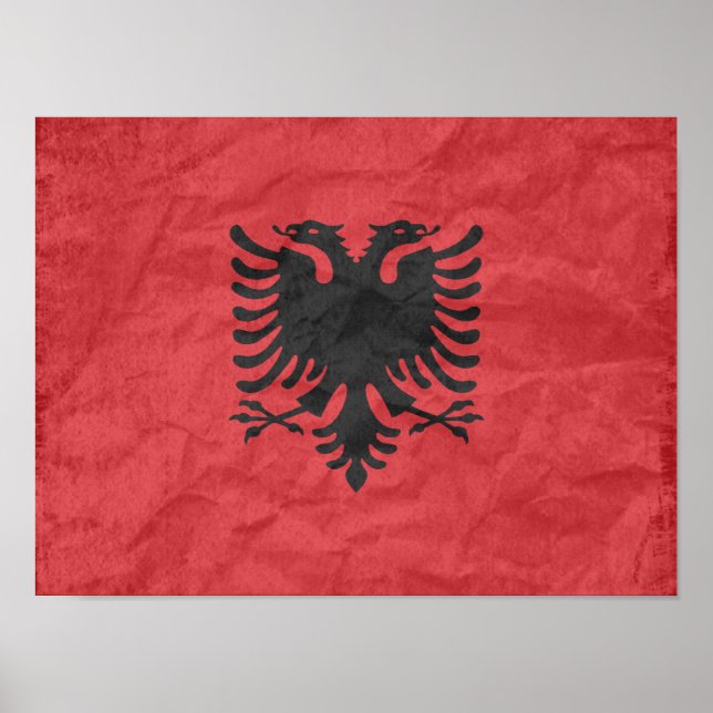 Albanian Flag Poster (Front)