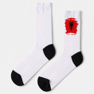Albanian flag socks