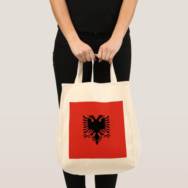 Albanian flag tote bag (Front (Product))