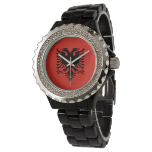 Albanian flag watch