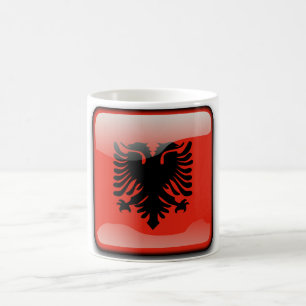 Albanian glossy flag coffee mug