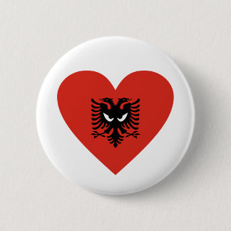 Albanian Heart - For real Albanians! 6 Cm Round Badge