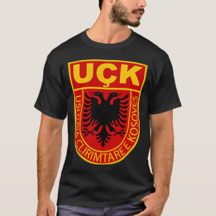 albanian kosovo army  uck uqk patriot T-Shirt