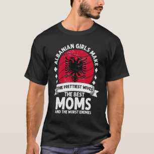 Albanian Mum Mothers Day Mama Albanian American T-Shirt