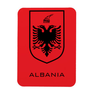 Albanian National Coat of Arms Heritage Ink Magnet
