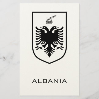Albanian National Coat of Arms Heritage Ink Stationery