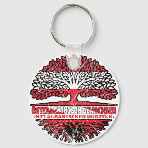 Albanian Österreichisch Baum Key Ring