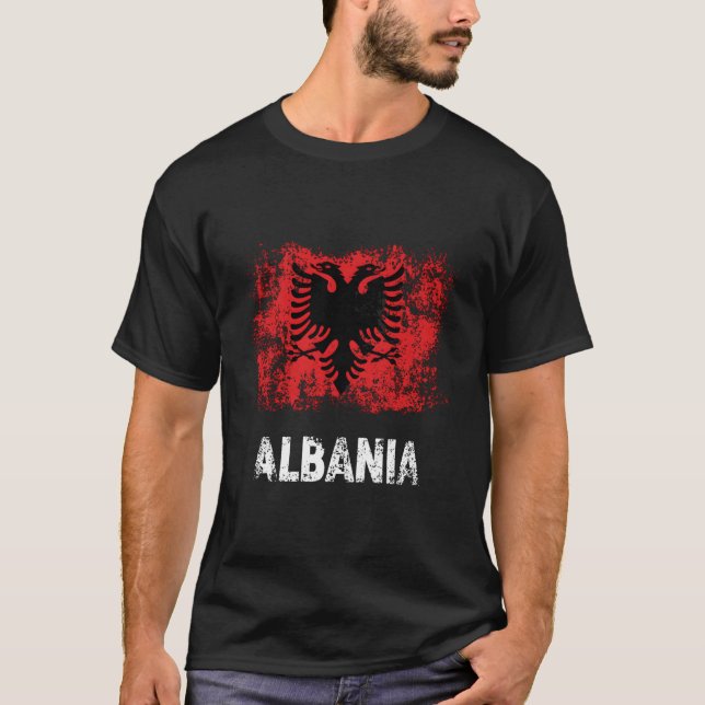 Albanian Patriot Albania Independence Day Albanian T-Shirt (Front)