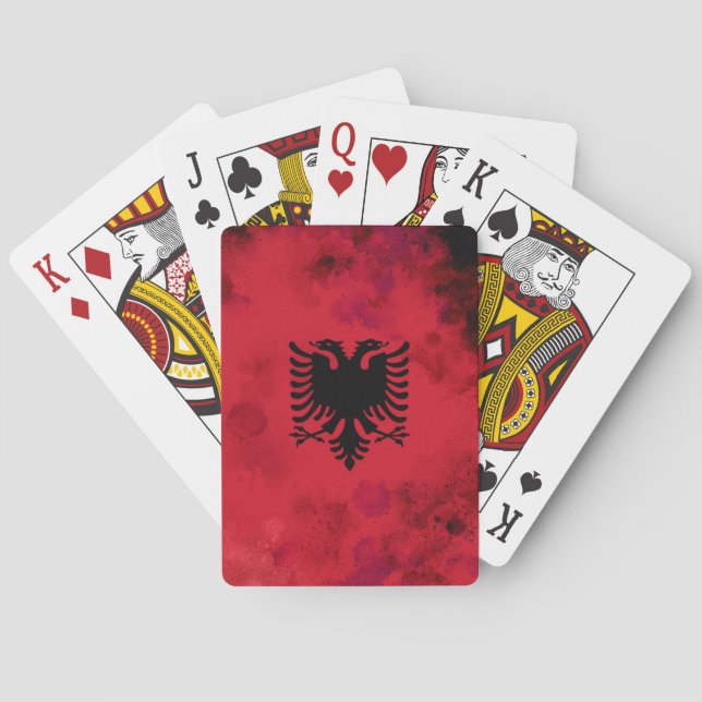 Albanian playing cards. cards (Back)