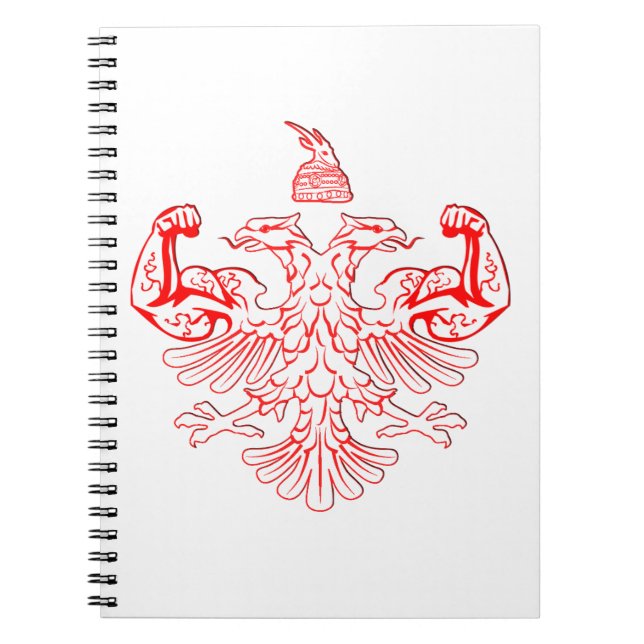 Albanian Power Spiral Notebook (Front)