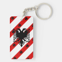 Albanian stripes flag