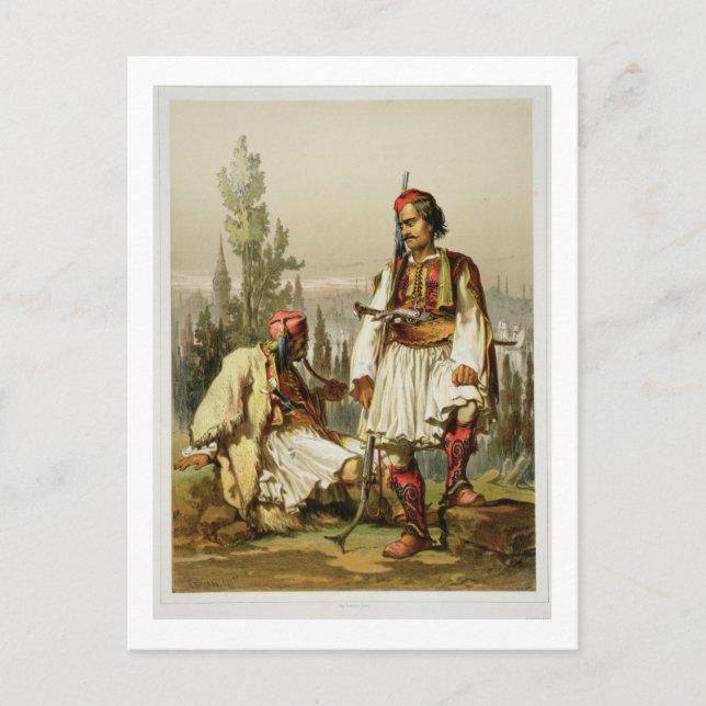 Albanians, mercenaries in the Ottoman army, pub. b Postcard (Front)