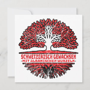 Albanien Albanisch Schweizer Schweiz Baum Wurzel Card