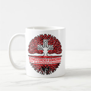 Albanien Albanisch Schweizer Schweiz Baum Wurzel Coffee Mug