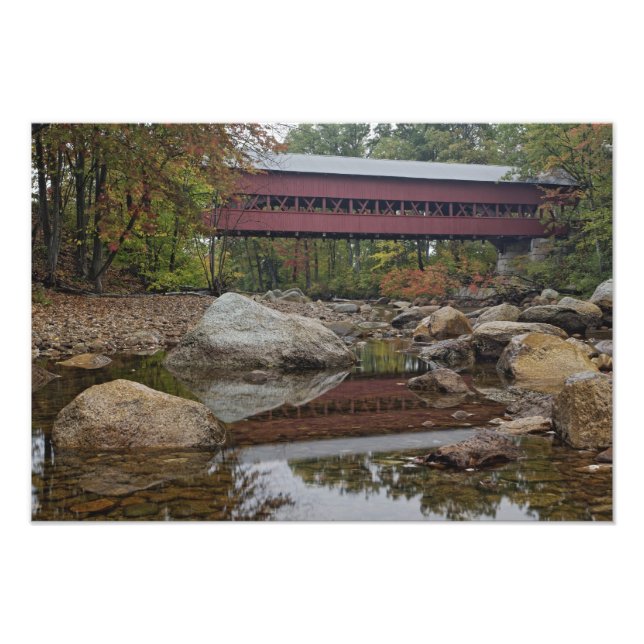 Albany Bridge, just off the Kancamagus Photo Print (Front)