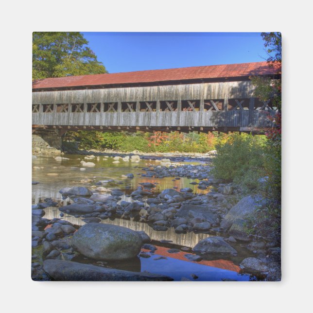Albany covered bridge over Swift River, White Magnet (Front)