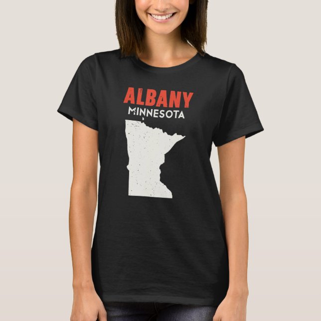 Albany Minnesota USA State America Travel Minnesot T-Shirt (Front)