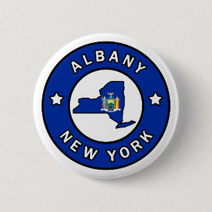 Albany New York 6 Cm Round Badge
