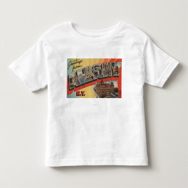 Albany, New York - Large Letter Scenes 2 Toddler T-Shirt (Front)