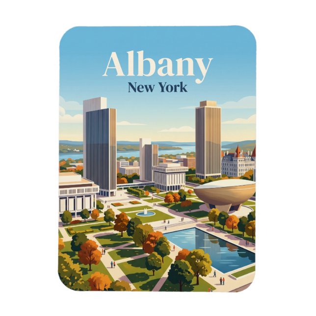 Albany, New York Magnet (Vertical)