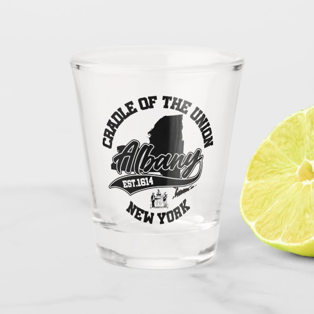 Albany,New York Shot Glass (Front)