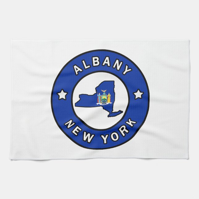 Albany New York Tea Towel (Horizontal)