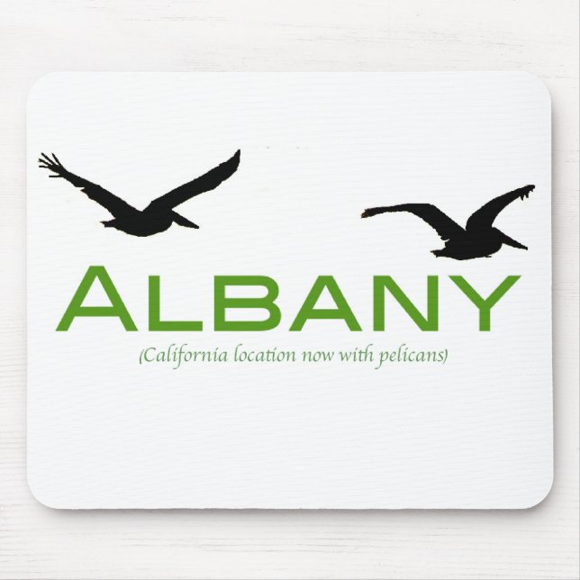 Albany, now with pelicans mouse pad (Front)