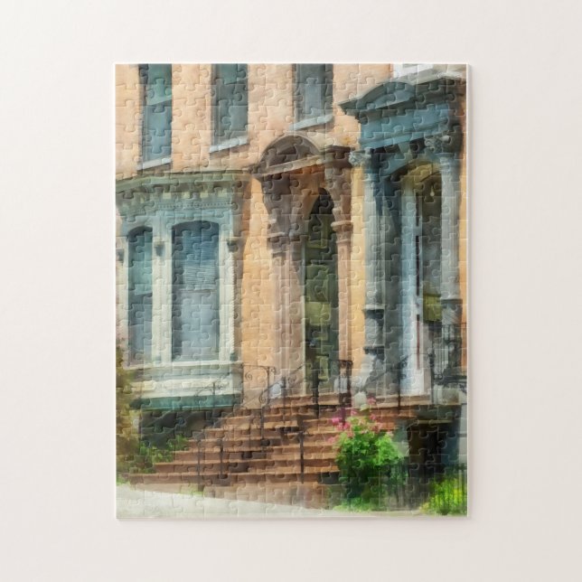 Albany NY Brownstone Jigsaw Puzzle (Vertical)