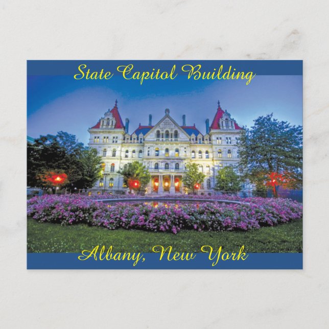 Albany, NY Capitol Building Postcard (Front)