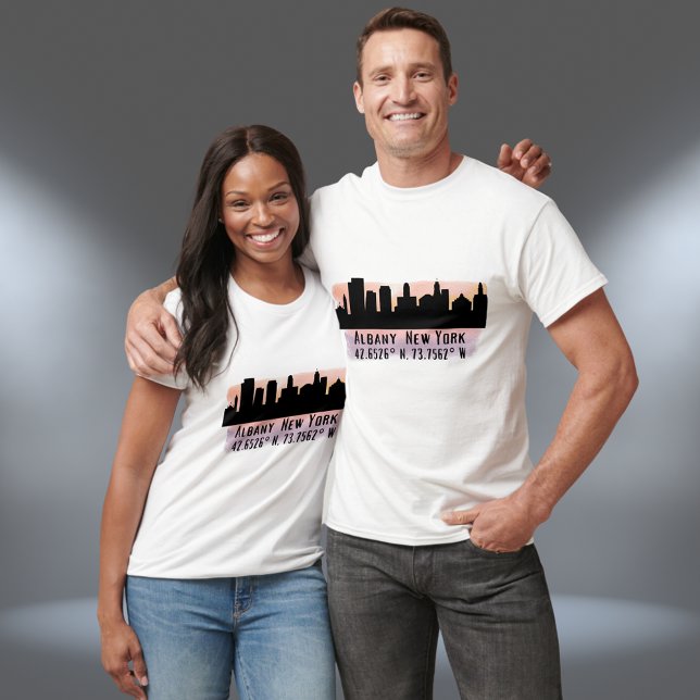 Albany NY City Skyline   T-Shirt (Creator Uploaded)