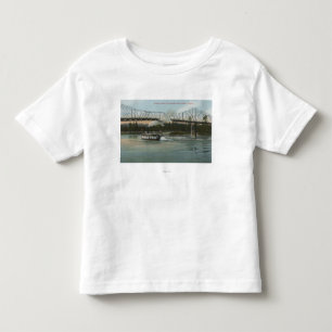 Albany, Oregon - Paddle Boat Crossing Willamette Toddler T-Shirt