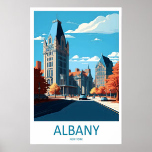 Albany Vintage Travel Poster Ski National Park