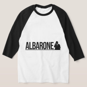 Albarone Gangster Silhouette Graphic - black  Hood T-Shirt