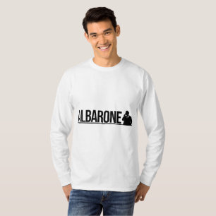 Albarone Gangster Silhouette Graphic - black  Hood T-Shirt