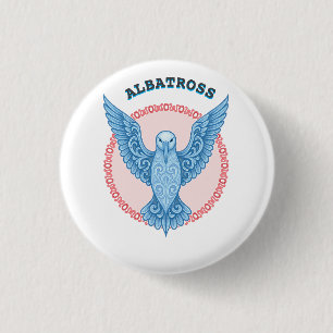 albatross 3 cm round badge