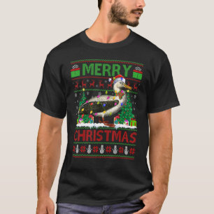 Albatross Bird   Xmas Lights Ugly Albatross Christ T-Shirt