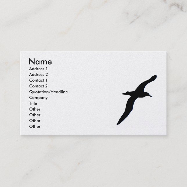 Albatross Business Card (Front)