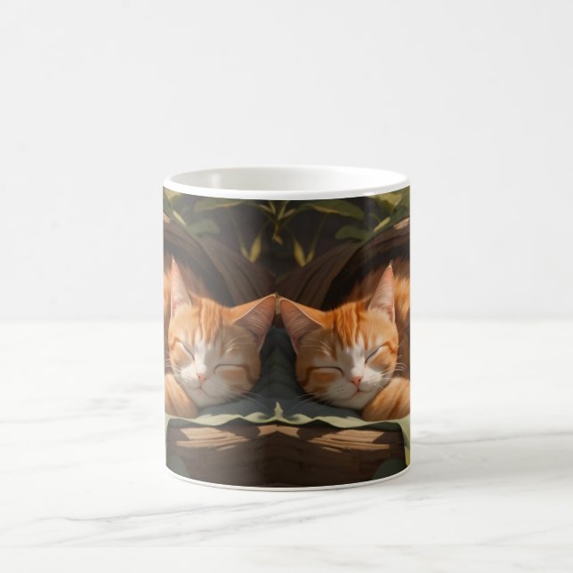 "Albedo Base-XL Morphing Mug - Small Cats Sleeping (Center)