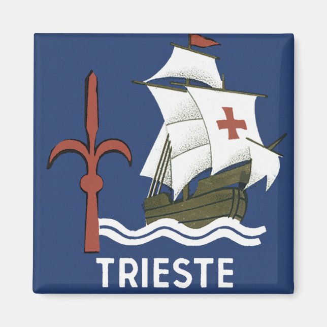 Albergo Columbia Genoa ~ Trieste Magnet (Front)