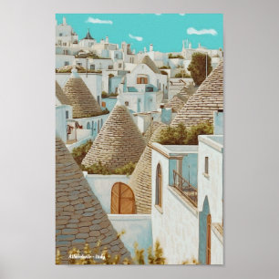 Alberobello Italy Travel  Poster