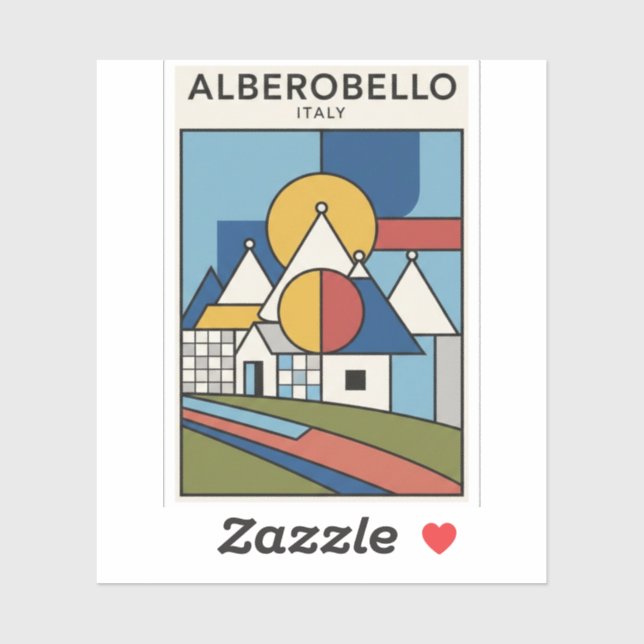 Alberobello Italy Trulli houses Travel abstract (Sheet)